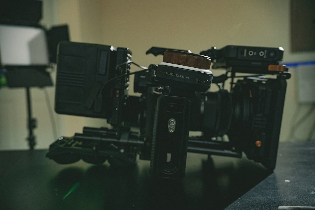 Multiple broadcast cameras set up in a television studio